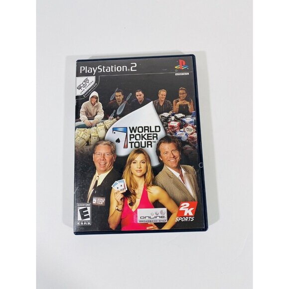 World Poker Tour Playstation 2 PS2 Casino Card Video Game W/ Case And Book - Picture 1 of 5